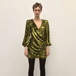 Zara sequenced NYE dress